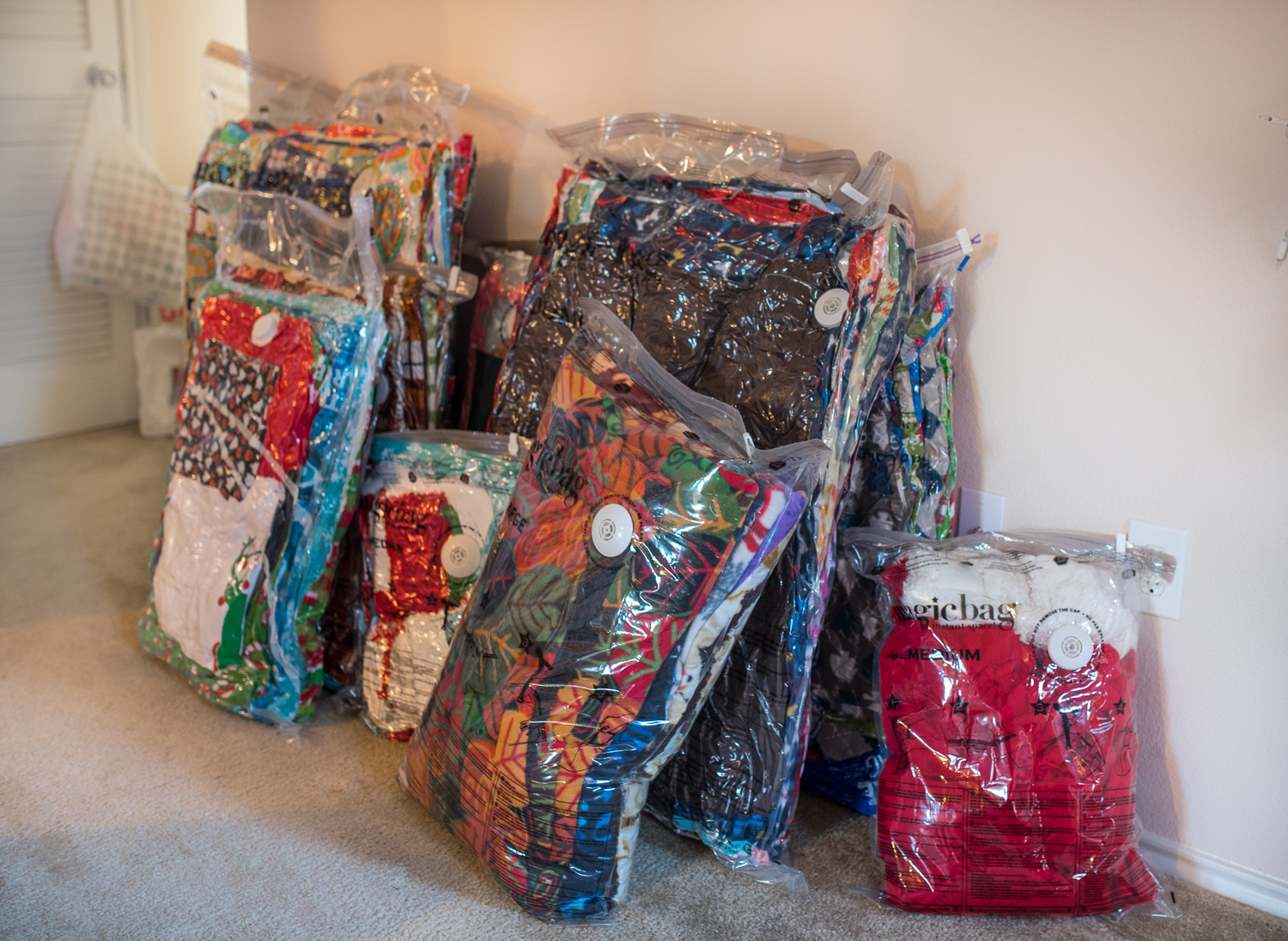 Tons of shrink-wrapped fleece!
