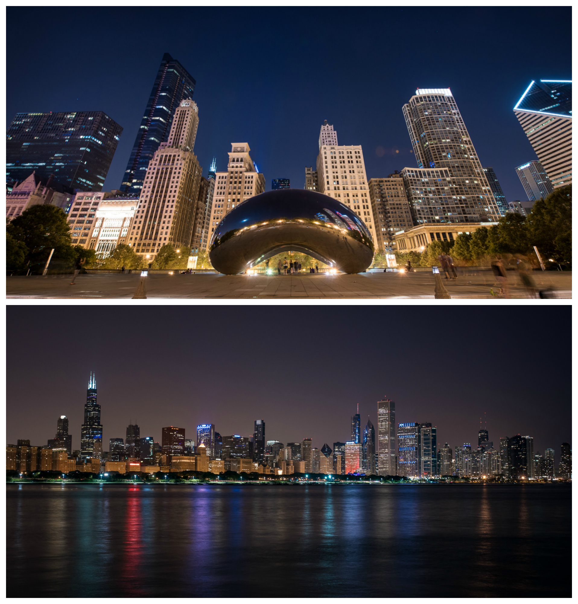 Chicago at night
