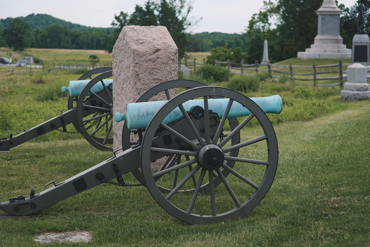 Cannons at Gettysburg on the 253rd anniversary, July 2nd 