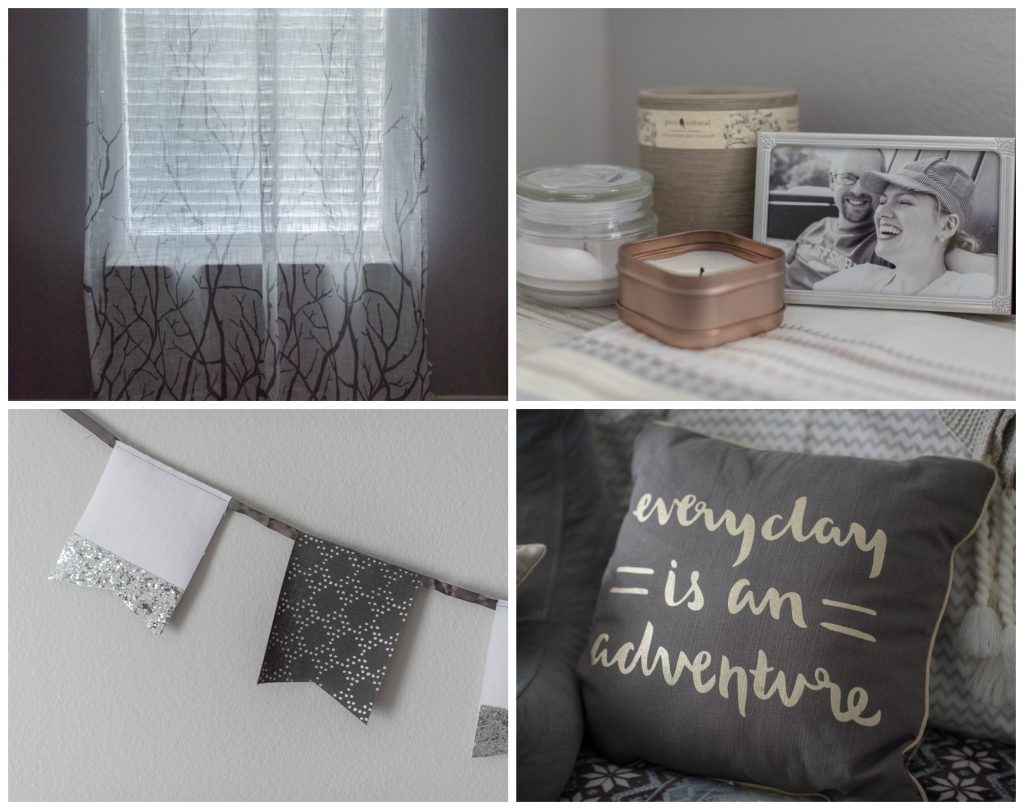 before and after home makeover renovation painting katy texas decor candles pillow