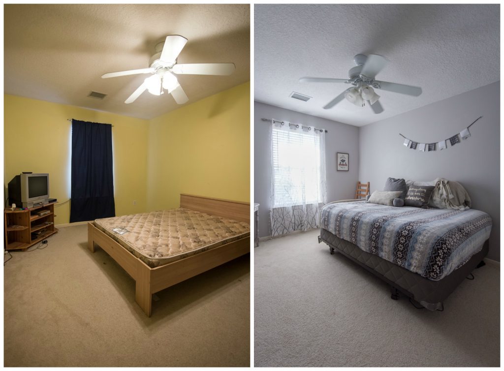 before and after home makeover renovation painting katy texas