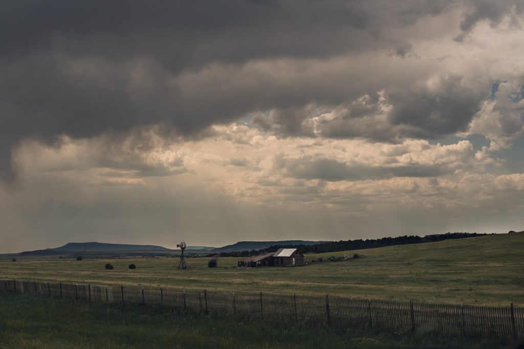 storm farm road trip driving texas new mexico scenery landscape