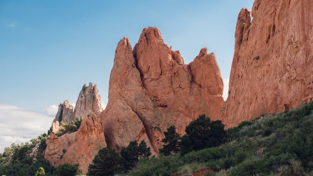 red rocks, colorado springs, park, garden of the gods, hiking