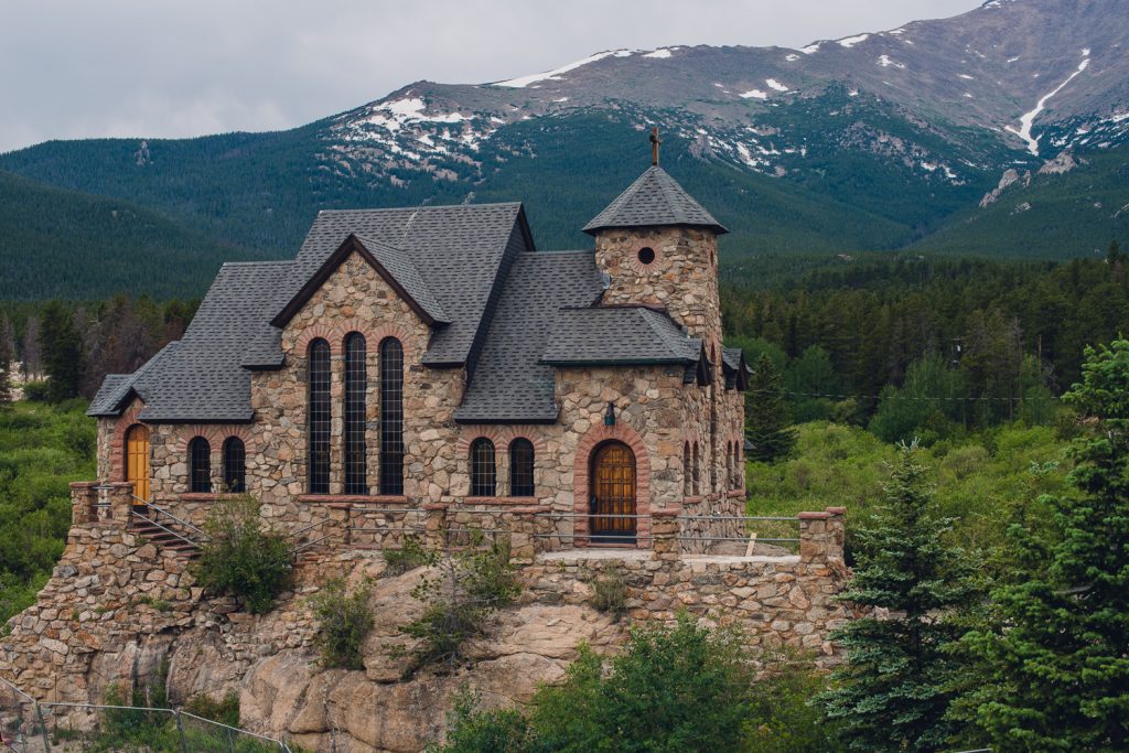 Hidden in the Rockies is a gorgeous little church