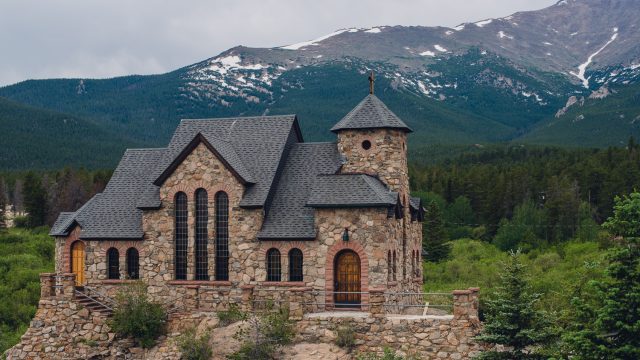 Hidden in the Rockies is a gorgeous little church