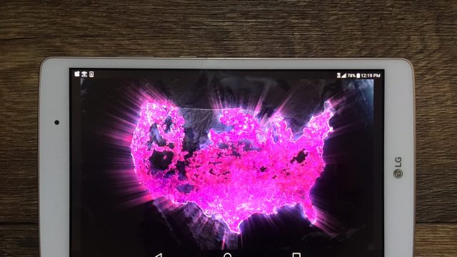 LG Tablet hotspot with cellular network coverage for T-Mobile