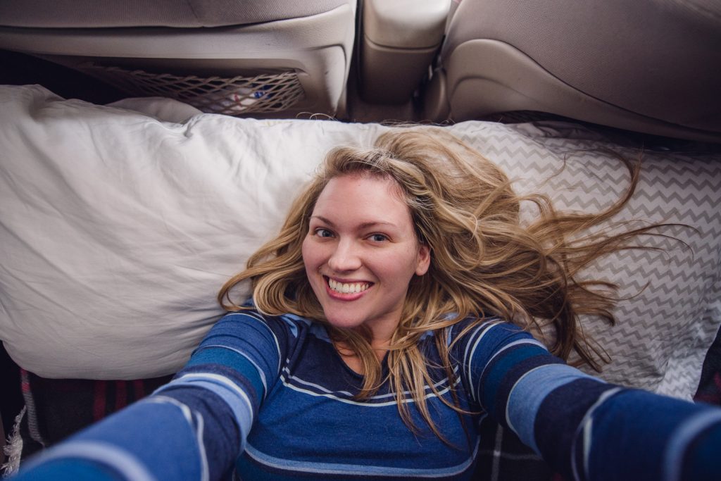 Car camping in a 2006 Toyota RAV4
