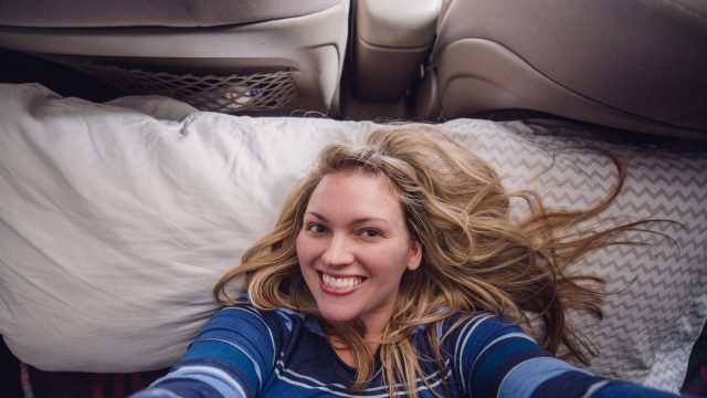 Car camping in a 2006 Toyota RAV4